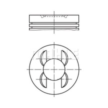 Mahle 0011300 Pıston + Segman Std. M112.9, 89.90mm E-class W210 96 03