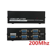 Vga Splitter Çoklayıcı Çoğaltıcı 4 Port 4873A Çoklu Ekran Switch