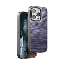 Gld-spt- Venco Apple Uyumlu iPhone 15 Pro Max Wave Kapak - Derin Mor