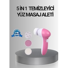 5 Başlıklı Yüz Masaj Aleti Cilt Temizleme, Peeling, Siyah Nokta Ve Gözenek Bakımı