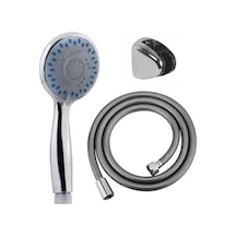 Ahlez 4 Fonksiyonlu Duş Başlığı Pvc Duş Hortum Mafsal Duş Set Krom