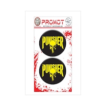 Damla Logo Punısher 3d 2 Li Sticker 3 Nötr