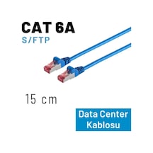 Irenıs 15 Cm Cat6a S/ftp Ethernet Data Center Patch Kablo, Mavi