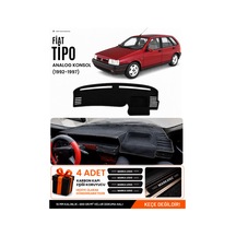 Fıat Tipo 1992-1997 Analog Konsol Uyumlu Torpido Örtüsü, Torpido Kılıfı - Siyah