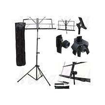 Nota Sehpası CHROMA Portatif -Katlanır-Sağlam Metal Konstrüksiyon+Kılıf