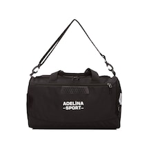 Adelina Bags Ayakkabı Bölmeli Spor Günlük Seyahat Ve Fitness Çantası Havalandırmalı El Ve Omuz Askılı Spor Çanta Siyah