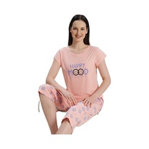 Mare Blu Tasarım Kadın Pijama Takımı Kısa Kollu Kapri S/xl Çok Renkli