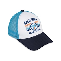 Civil Boys Calıfornıa Premium Nakış 6-9 Yaş Çocuk Erkek Kep Şapka - Beyaz