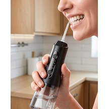 Kablosuz Ağız Duşu 320 Ml Su Hazneli Ipx7 Su Geçirmez Uczzzamf11ağızduşusiyah-2 Ağız Kokusu Önleyici