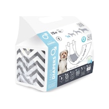 M-Pets Diapers Erkek Köpekler İçin Külot Small 12'li