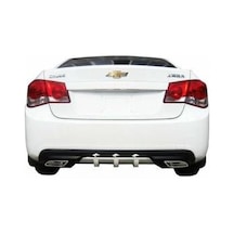 Chevrolet Cruze Difüzör Arka Tampon Çift Çıkış Egzoz Gri