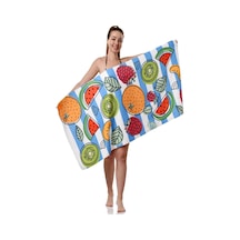 Tr Meyve Desenli Plaj Havlusu, Spor Havlusu, Mikrofiber Hızlı Kuruyan Plaj Havlusu 70x140cm Diğer