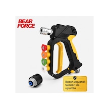 Robeve Bear Force Yüksek Basınçlı Yıkama Tabancası 345 Bar 5000 Psı 5 Li Nozul Seti 1/4 Quick Connect Kısa Yıkama Tabancası Oto Yıkama Tabancası Bosch Aquatak Uyumlu