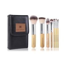 I Love Bamboo - 7 Parça Petite Pro Bambu Fırça Seti, Taşıma Çantalı