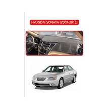 Hyundai Sonata 2009-2015torpido Koruma Halısı Kırmızı Kenar