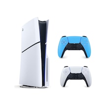 Sony Playstation 5 Slim 1 TB + Cd Edition + 2 Mavi Dualsense Kol (İthalatçı Garantili)