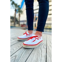 Ch311 Espadril Erkek Ayakkabı Beyaz/kırmızı Çok Renkli