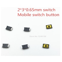 2X3X0.65Mm Ses Buttonu On Off Buton Switch Tact 2 Pin