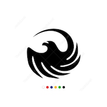 Spral Kanatlı Kartal Sticker Yapıştırma (335994001)