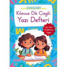 Kılavuz Dik Çizgili Yazı Defteri Büyük Boy - Mavi