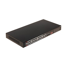 Dahua S3226-24et-240, 24 Port, Megabit, Poe 240w, 2 Port Gigabit Uplink, 2 Port Gigabit Combo Sfp, Longe Range 250mt, Yönetilemez, Rack Mount Switch