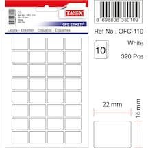 Tanex Ofc-110 Beyaz Ofis Etiketi