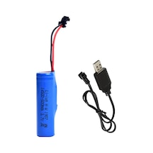 3.7v 14500 Li-on Oyuncak Pili Ve Usb Şarj Cihazı Siyah Soketli