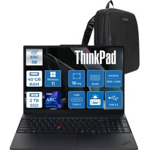 Lenovo ThinkPad E16 Gen 3 21SR006RTXP19 Ultra 7 255H 40 GB 2 TB SSD 16" W11P Dizüstü Bilgisayar + Zetta Çanta