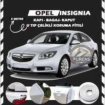 Opel İnsignia Oto Araç Kapı Koruma Fitili 5 Metre Parlak Beyaz Renk
