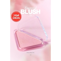 Katmanlanabilir Yumuşak Dokulu Yarı Mat Bitiş Sunan Allık Essential Blush Tap M102 Chiffon Pin Çok Renkli