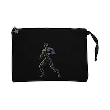 Black Panter Gold Siyah Clutch Astarlı Cüzdan / El Çantası Siyah