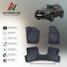 Dacia Duster 2018-2022 Uyumlu Havuzlu Oto Paspas 4x2