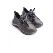 Paula Kadın Bağcıklı Rahat Ve Şık Casual Streç Sneaker 001