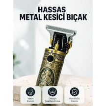 Şarj Edilebilir Saç Sakal Kesme Makinesi 300 Dakika Kullanım 3 Taraklı - Lisinya