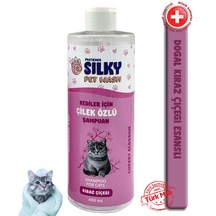 Silkypetwash - Kedilere Özel Kiraz Çiçeği Özlü Şampuan - 400ml