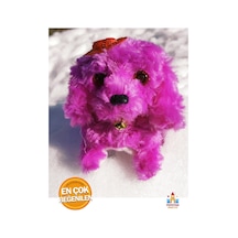 Mor Pilli Yürüyen Havlayan Peluş Köpek - Çocuklar İçin Eğlenceli Oyuncak Mor