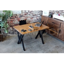Deryawood Ahşap Bilgisayar Masası-80x180x76 Cm Açık Ceviz