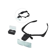 -ışıklı Gözlük Büyüteç - 5 Farklı Lens 9892b