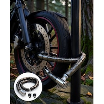 Motosiklet Kilitli 22 Mm Kalın Çelik Yapı Uczzz150cmmotorkilit-2