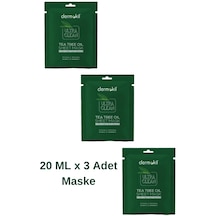 Dermokil Çay Ağacı Yağı Kağıt Yüz Maskesi 20 Ml X 3 Adet