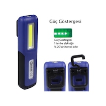 Arm Esen99 Şarjlı Led El Lambası Mıknatıslı Fener 3W 240Lumen Mavi