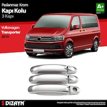 S-Dizayn Vw T6 Transporter Krom Kapı Kolu 3 Kapı 2015 Üzeri