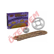 Ybr Ön-Arka Dişli Zincir Set O-Ringli 428H-118L 14-45T Sfr Sarı