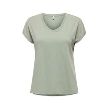 Only Onllucy Lıfe Ss Vneck Moster Top Box Jrs Kadın Yeşil T-shirt - 15343382