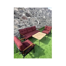 3+1+1+sehpa Balkon Ve Bahçe Mobilyası Bordo Bordo