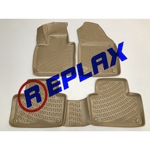 Replax Volvo Xc90 2016 Sonrası 3D Havuzlu Bej Paspas A+Kalite