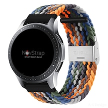 NovStrap Samsung Galaxy Watch SM-R800 ile Uyumlu Kordon Kayış (22mm) Flexible Elastik Örgü Kayış