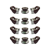 Bordo / Vişne Tencere Yan Kulpları Ve Kapak Kulpu Seti - 4 Set