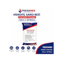 Teksomed Hidrofil Sargı Bezi 10 Cm 10 Metre 100 Adet