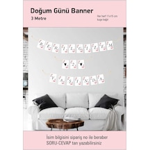 Kelebek Desen İsme Özel Doğum Günü 1 Yaş Banner 3 Mt Demonte +0